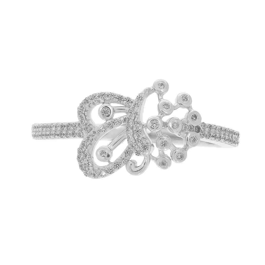 Butterfly Diamond Designer Ring LR12348A
